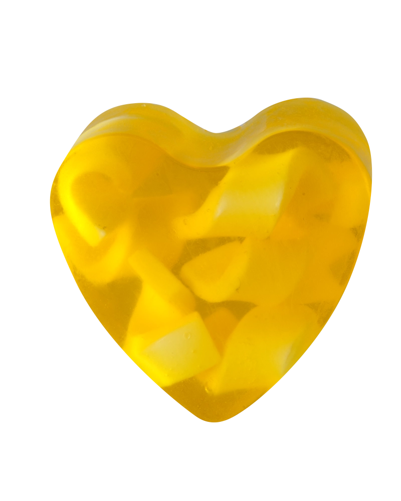 Savon glycérine Cœur parfum Citron 90 g