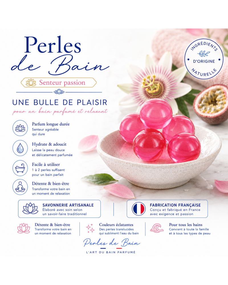 Perles de bain Passion
