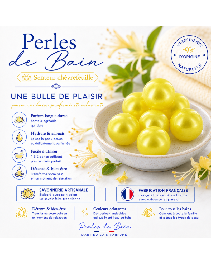 Perles de bain Chèvrefeuille