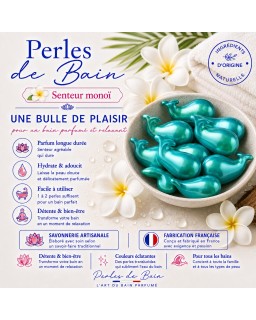 Perles de bain Baleine Monoï