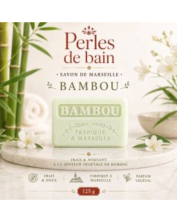 Savon de Marseille 125 g Bambou – Perles de Bain