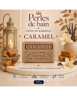 Savon de Marseille 125 g Caramel – Perles de Bain