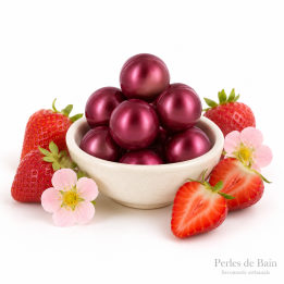 Perles de bain – Senteur Fraise