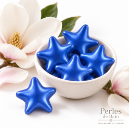 Perles de bain en forme d’étoile – Senteur Magnolia