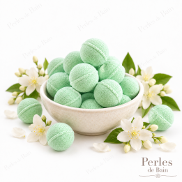 Mini billes effervescentes pour le bain – Senteur Jasmin