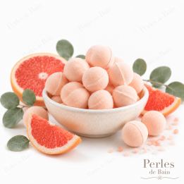Mini billes effervescentes Pamplemousse | Perles de Bain