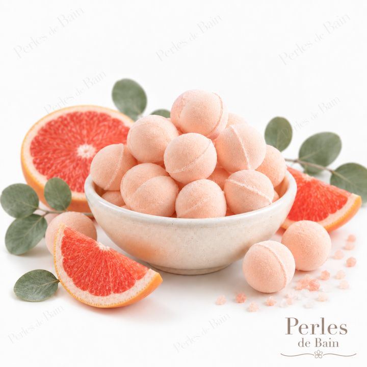Mini billes effervescentes Pamplemousse | Perles de Bain