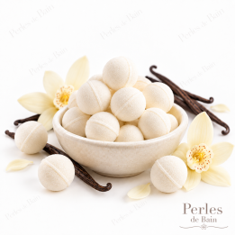 Mini billes effervescentes Vanille | Perles de Bain