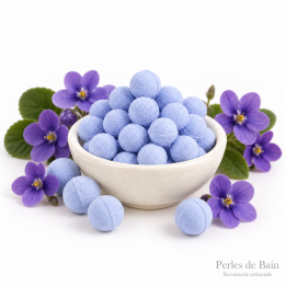 Mini billes effervescentes pour le bain – Senteur Violette