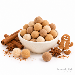 Mini billes effervescentes pour le bain – Senteur Pain d’épice