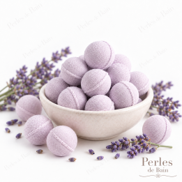 Mini billes effervescentes pour le bain – Senteur Lavande