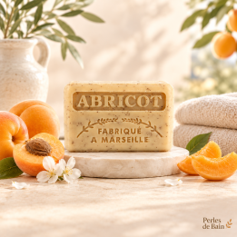 Savon de Marseille 125 g Abricot – Perles de Bain