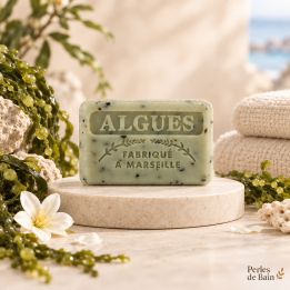 Savon de Marseille 125 g Algues – Perles de Bain