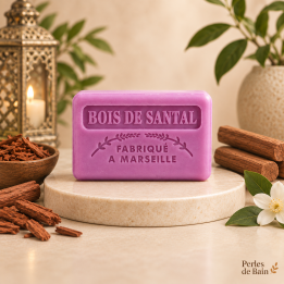 Savon de Marseille 125 g Bois de Santal – Perles de Bain