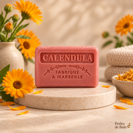 Savon de Marseille 125 g Calendula – Perles de Bain