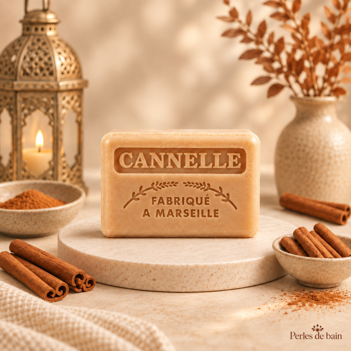 Savon de Marseille 125 g Cannelle – Perles de Bain