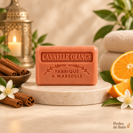 Savon de Marseille 125 g Cannelle Orange – Perles de Bain