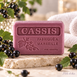 Savon de Marseille 125 g Cassis – Perles de Bain