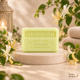 Savon de Marseille 125 g Chèvrefeuille – Perles de Bain