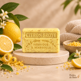 Savon de Marseille 125 g Citron Broyé – Perles de Bain