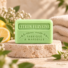 Savon de Marseille 125 g Citron Verveine – Perles de Bain