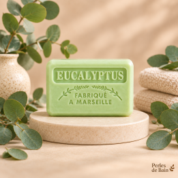 Savon de Marseille 125 g Eucalyptus – Perles de Bain