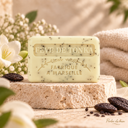 Savon de Marseille 125 g Fève de Tonka – Perles de Bain