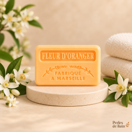 Savon de Marseille 125 g Fleur d’Oranger – Perles de Bain