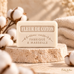 Savon de Marseille 125 g Fleur de Coton - Perles de bain
