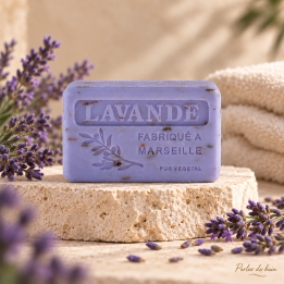 Savon de Marseille 125 g Fleurs de Lavande - Perles de bain