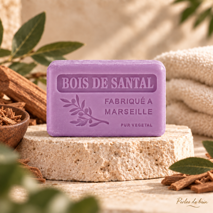 Savon de Marseille 100 g Bois de Santal – Perles de Bain
