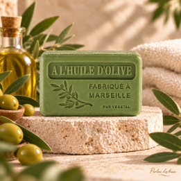 Savon de Marseille 125 g Huile d’Olive – Perles de bain