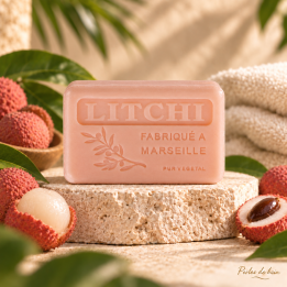 Savon de Marseille 100 g Litchi - Perles de bain