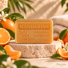 Savon de Marseille 100 g Mandarine - Perles de bain