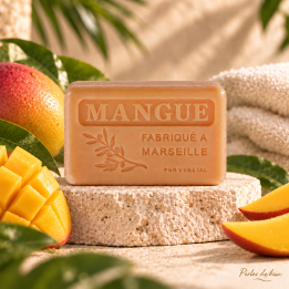 Savon de Marseille 100 g Mangue - Perles de bain