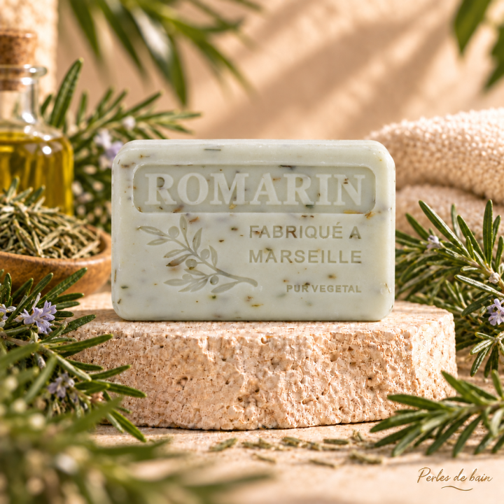 Savon de Marseille 100 g Romarin – Perles de bain