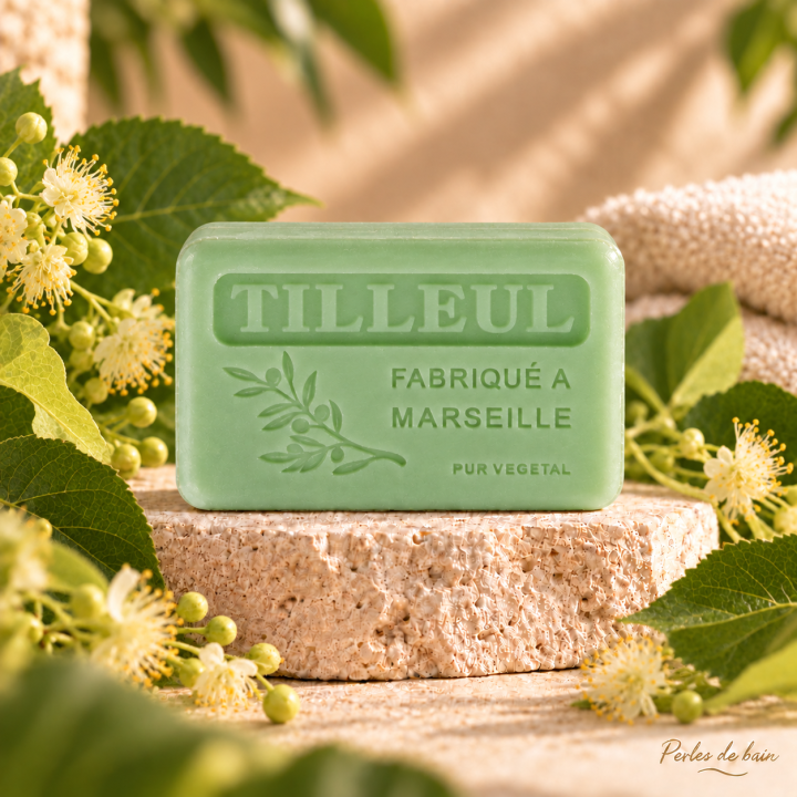 Savon de Marseille 100 g Tilleul – Perles de bain