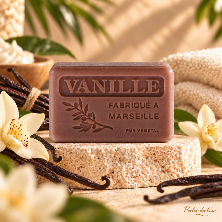 Savon de Marseille 100 g Vanille – Perles de bain