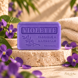 Savon de Marseille 100 g Violette – Perles de bain