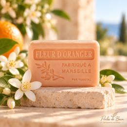 Savon de Marseille 100 g Fleur d’Oranger – Perles de bain