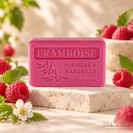 Savon de Marseille 100 g Framboise – Perles de bain