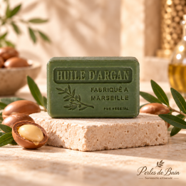 Savon de Marseille 100 g Huile d’Argan – Perles de bain