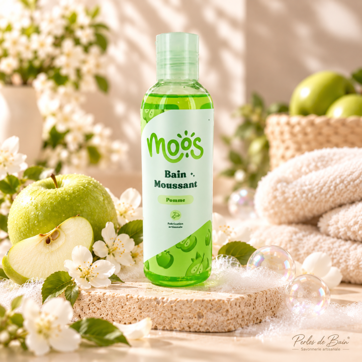 Bain moussant Pomme 200 ml – Perles de Bain