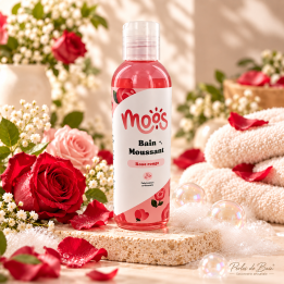 Bain moussant Rose Rouge 200 ml – Perles de Bain