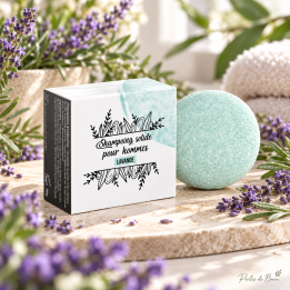 Shampoing solide pour hommes Lavande 50 g – Perles de Bain