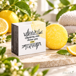 Shampoing solide cheveux gras Citron 50 g | Perles de Bain