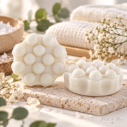 Shampoing solide massant cheveux normaux au lait d’ânesse 50 g – Perles de Bain