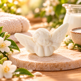 Savon invité Ange Lait d’ânesse 25 g – Perles de Bain