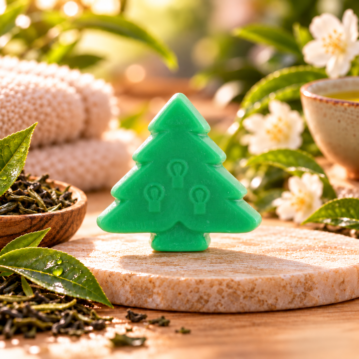 Savon invité Sapin Thé vert 25 g – Perles de Bain
