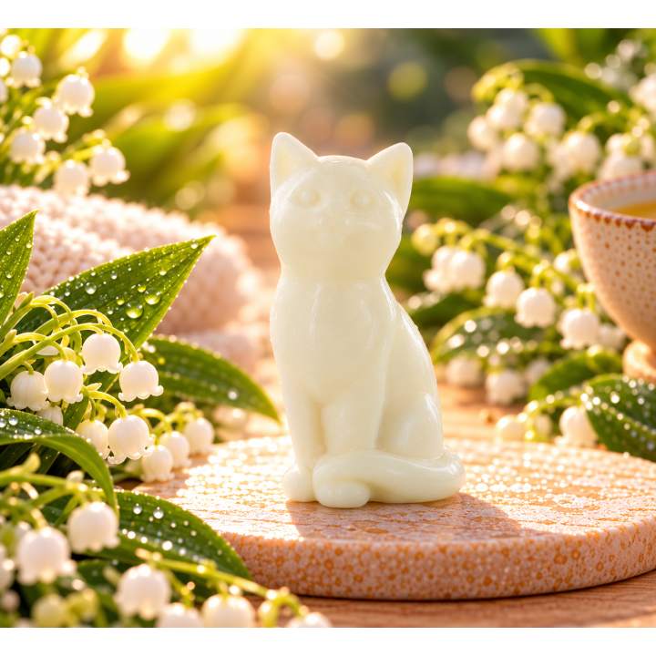 Savon invité Chat Muguet 25 g – Perles de Bain